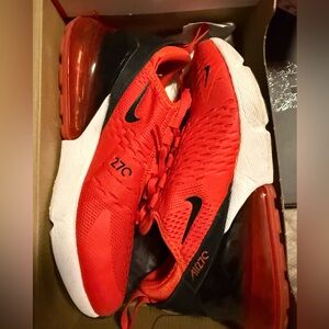 Nike Women’s Air Max 270 Bright Red with Black Accents